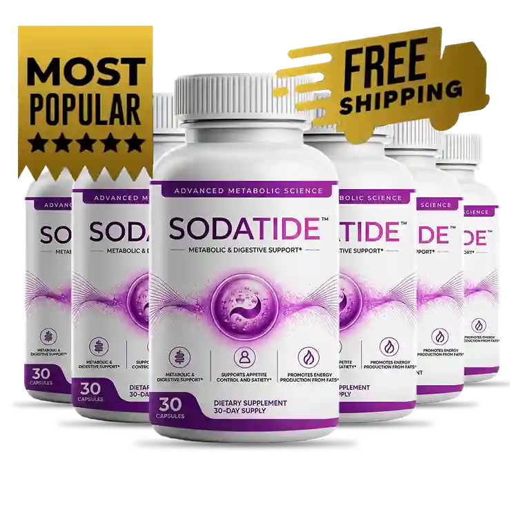 SodaTide 6 Bottle Package — Gut Microbiome Support Capsules USA